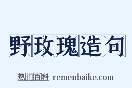 野玫瑰造句是什么意思的图片